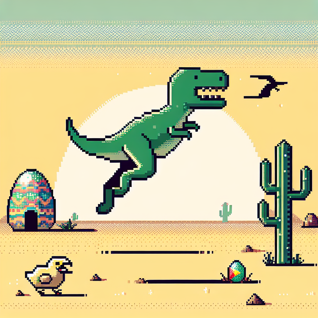 Menjelajahi Fitur Tersembunyi Game Dino Offline Google Chrome